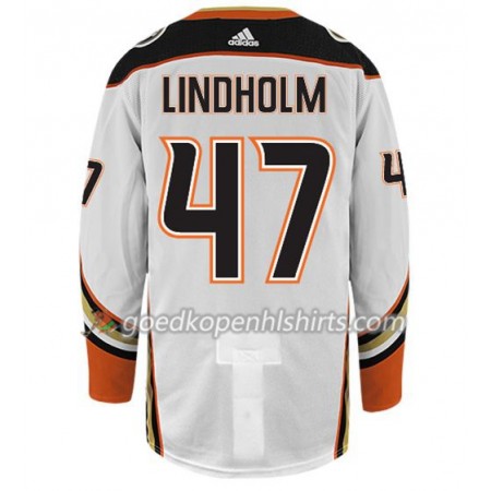 Anaheim Ducks HAMPUS LINDHOLM 47 Adidas Wit Authentic Shirt - Mannen